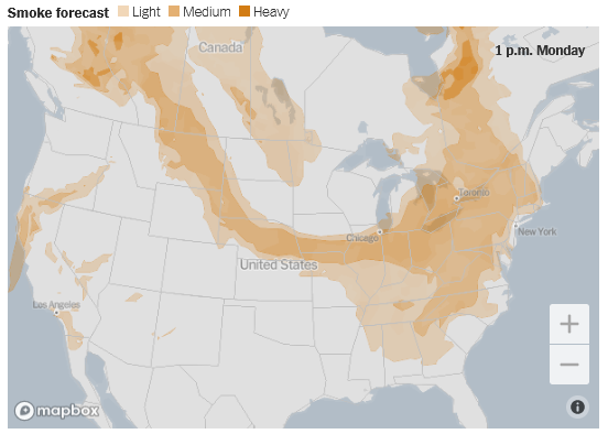 ‘Code Orange’ Air Quality Alert issued for area due to Canadian ...