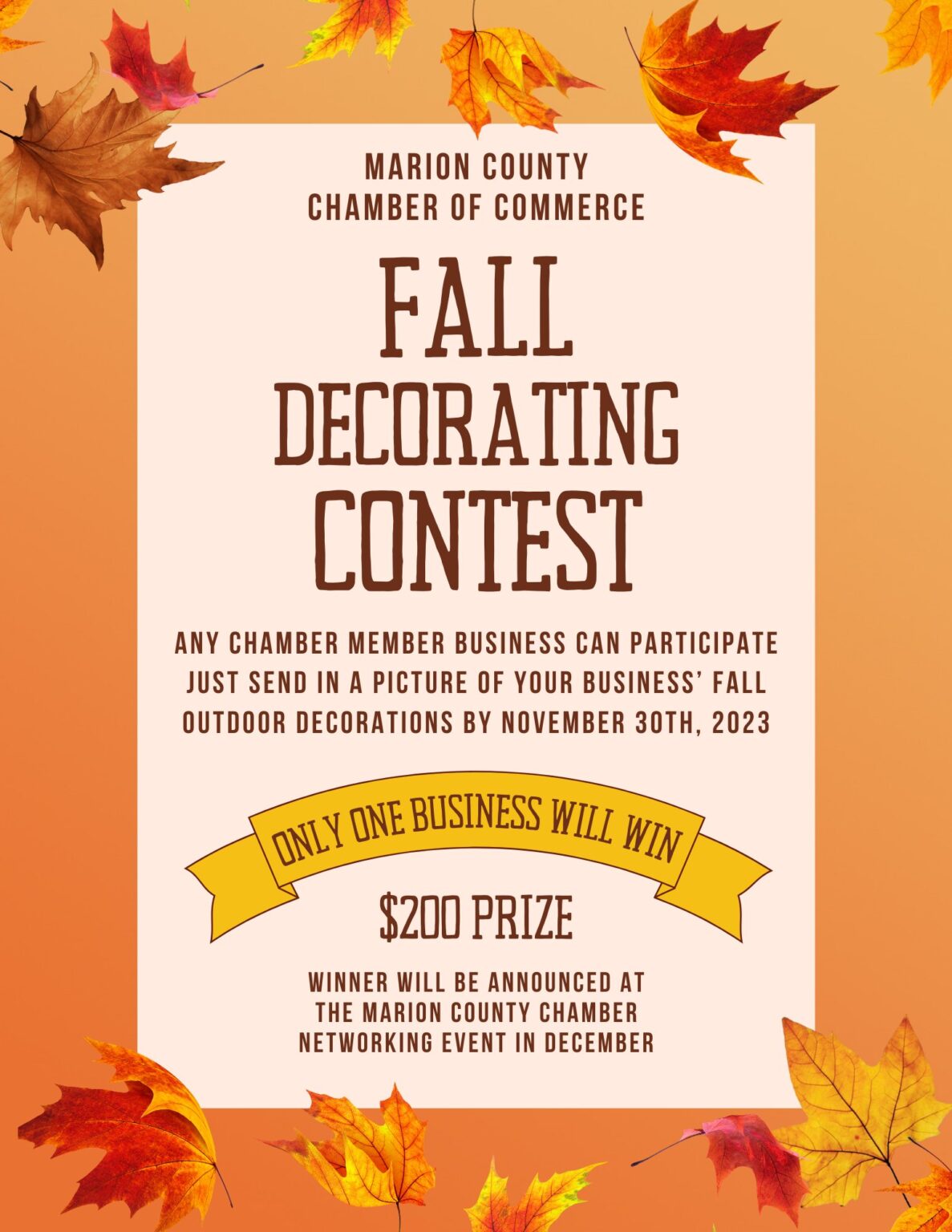 Marion County Chamber Fall Decorating Contest - SValleyNow.com | Local ...