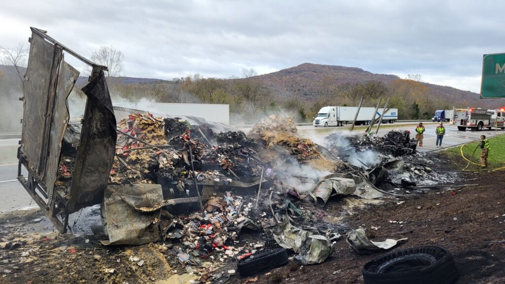 Amazon Truck Fire on Interstate 24 in Marion County - SValleyNow.com ...